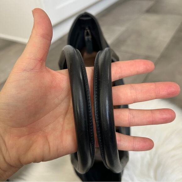 GUCCI GG black canvas leather tote bag authentic - Picture 15 of 16